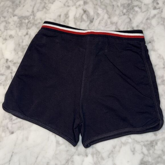 Moncler Kids Navy Athletic Shorts with Red and White Accents 3A - Picture 6 of 6
